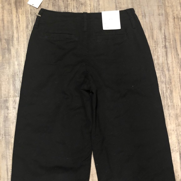 NWT A New Day Black High Rise Wide Leg Crop Pants - Picture 8 of 11